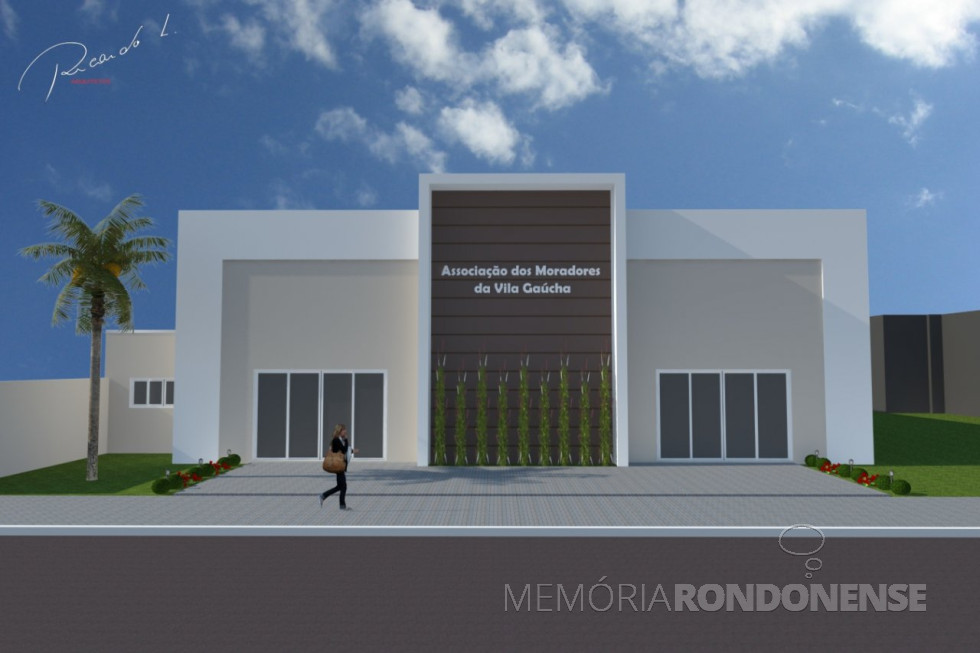 || Perspectiva da nova sede da Associação dos Moradores da Vila Gaúcha. 
O projeto é do arquiteto Ricardo Leite de Oliveira
Imagem: Imprensa PM-MCR
Crédito: Ademir Herrmann - FOTO 25 -