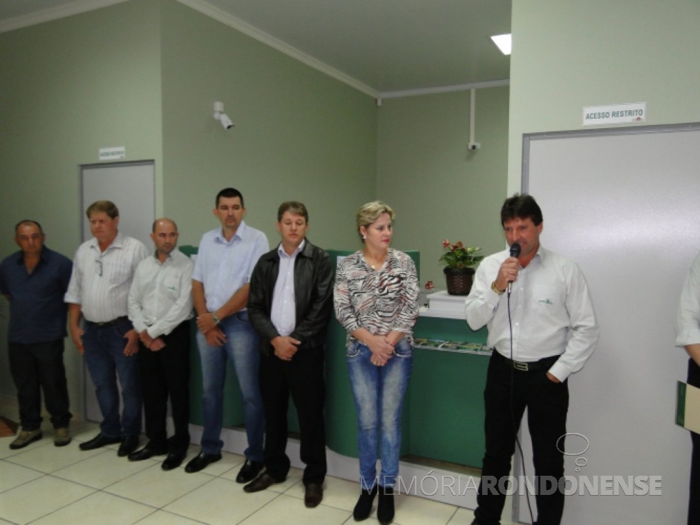 || Momento da solenidade de inauguração da nova agência da Cresol, na sede municipal de Mercedes.
Imagem: Acervo AquiAgora.net - FOTO 3 -