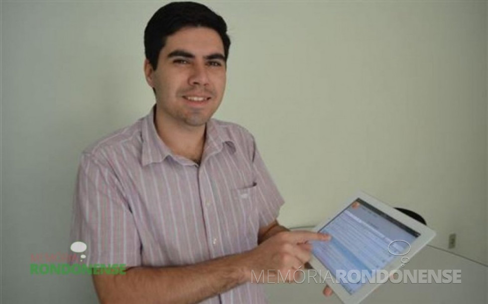 || Rondonense Alex Sandro de Almeida França ganhador do prêmio nacional do 10º Prêmio Santander Universidade.
Imagem: Acervo O Presente Digital - FOTO 17 -