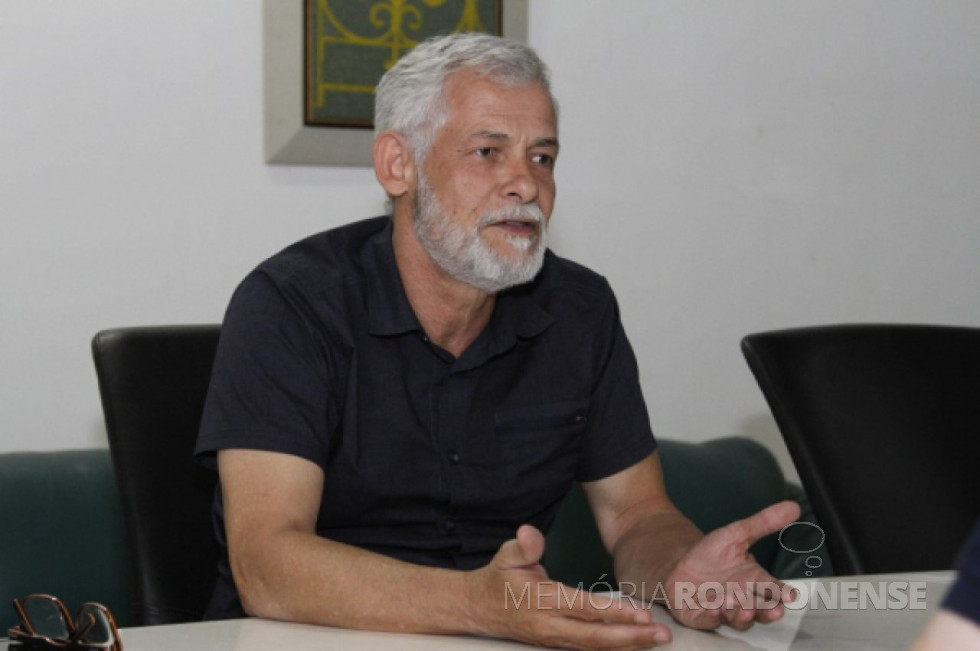 || Sir Carvalho da ONG Vigilantes da Gestão que esteve em Marechal Cândido Rondon, em abril de 2019.
Imagem: Acervo Bem Paraná - Curitiba - FOTO 26 -