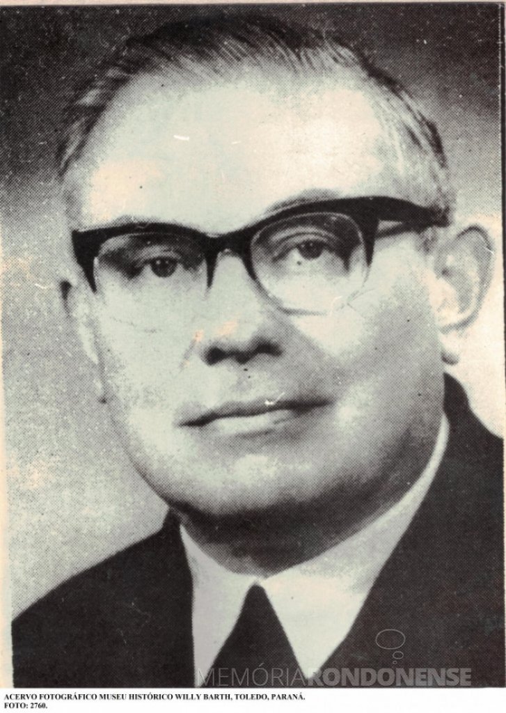|| Padre Antonio Patuí, primeiro religioso, que chegou ao projeto de colonização da empresa Maripá, em 1946.
Imagem: Acervo Museu Histórico Willy Barth (Toledo-PR) - FOTO 6 -