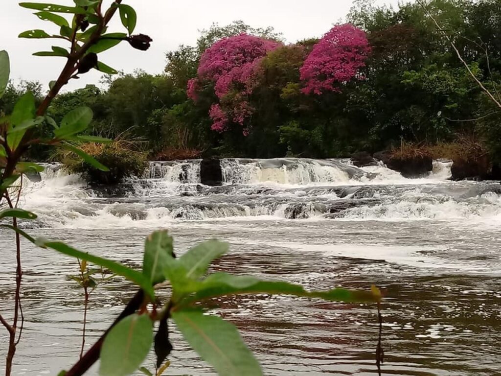 || Outro instantâneo da queda d'água do Rio São Francisco Verdadeiro, na Linha Eldorado, no distrito rondonense de São Roque.
Imagem: Acervo Imprensa - PM-MCR - Crédito Airton Kraemer - FOTO 19 -