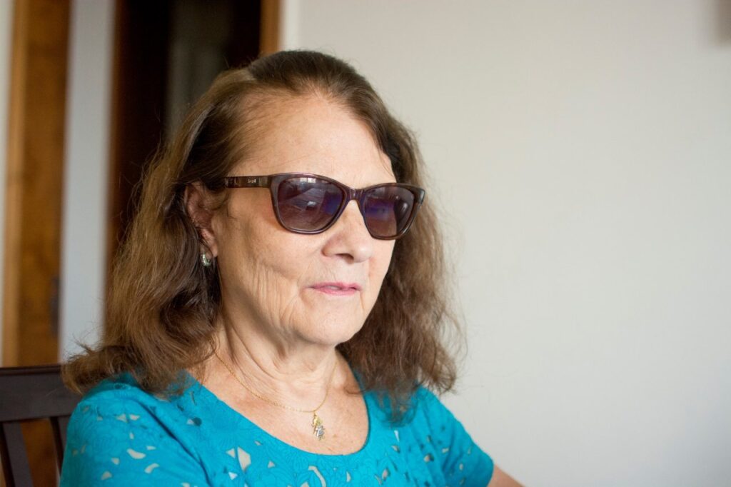 || Laura Geier Teodoro, falecida em agosto de 2020. Ela é irmã do rondonense Armindo Geier.
Imagem: Acervo Instituto Paranaense dos Cegos (IPC) - FOTO 16 -