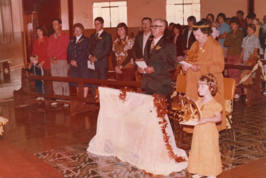 || Casal Albino e Olinda Kunzler que celebraram Bodas de Ouro, em setembro de 1979.
Imagem: Acervo Claci Becker Kunzler - Florianópolis - FOTO 9 -
