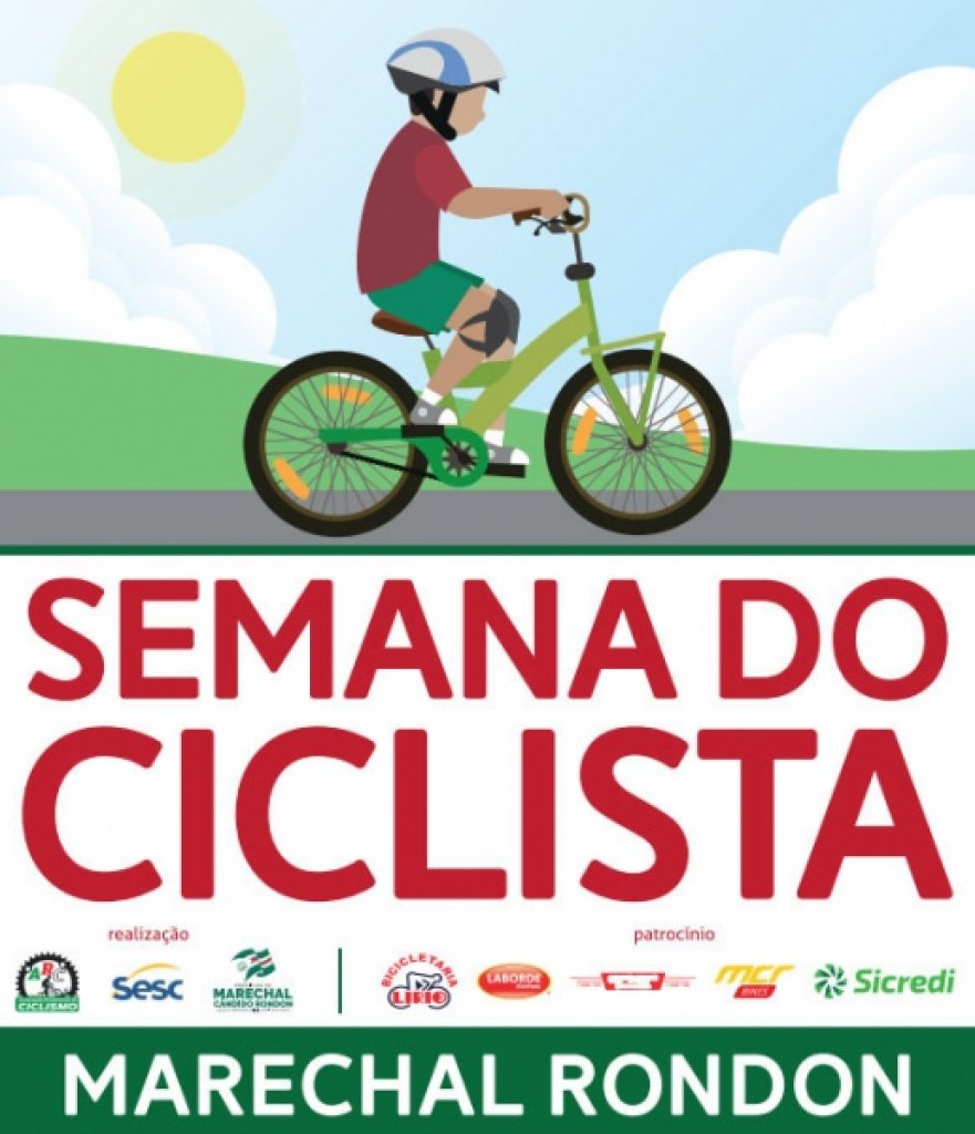 || Banner da primeira Semana do Ciclista, em Marechal Cândido Rondon, em setembro de 2017. 
Imagem: Acervo Projeto Memória Rondonense - FOTO 12 -

 -