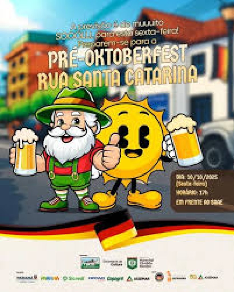 || Cartaz convite para a pré-oktoberfest da Rua Santa Catarita, em Marechal Cândido Rondon.
Imagem: Acervo Imprensa - PM-MCR - FOTO 24 -