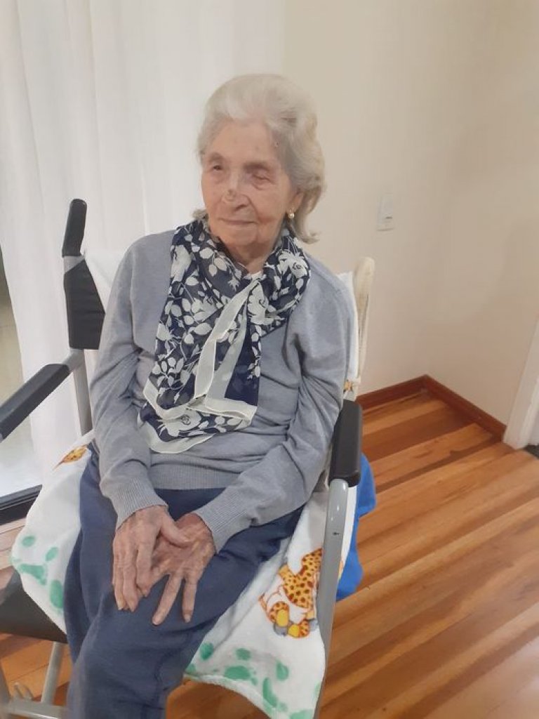 || Pioneira rondonense Eugênia Kressin que completou 101 anos, em setembro de 2022.
Imagem: Acervo Angela Terezinha Zart - FOTO 24 -