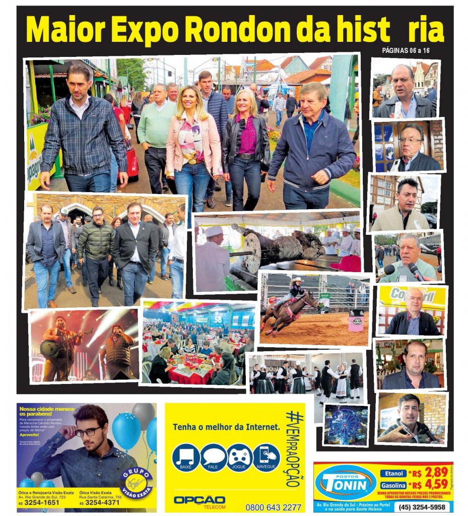 || Capa da edição do jornal O Presente, edição de 31 de julho de 2018,  com detalhes de visitantes e aspectos da Festa Nacional do Boi no Rolete. 
Foto maior, da esquerda à direita: Márcio Rauber, prefeito municipal de Marechal Cândido Rondon; deputado federal Dilceu Sperafico (blusa verde); governadora Cida Borghetti; prefeito municipal Anderson Bento Maria, de Maripá e presidente da Associação dos Municípios do Oeste do Paraná (AMOP);  e o casal Alita e deputado estadual Elio Rusch. 
Segunda foto, menor, da esquerda à direita: Marcel Micheletto, ex-prefeito de Assis Chateaubriand; comunicador Ratinho e deputado estadual Ademir Antonio Osmar Bier. 
Imagens à direita, em ordem decrescente: deputado federal Ricardo Barros, ex-deputado federal Nelton Friedrich, deputado federal Sérgio Souza, deputado federal Dilceu Sperafico, deputado federal Alfredo Kaefer, ex-prefeito Marcel Micheletto e deputado federal João Arruda.  - FOTO 14 -